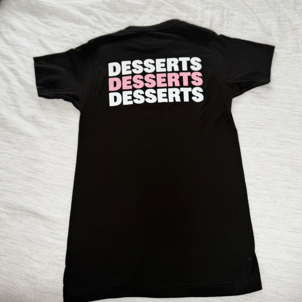Tultex Unisex XS Black Crumbl Cookies Desserts Graphic T-Shirt Short Sleeve - Picture 3 of 8